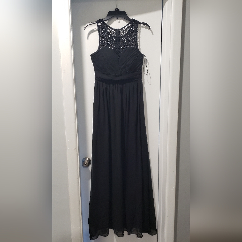 Simply dresses black maxi gown